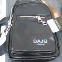 Мъжка чанта за рамо с метални ципове, черна 2895, снимка 1 - Чанти - 33103265