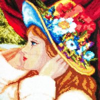 Нов гоблен "Момичето с шапката", снимка 1 - Гоблени - 38992887
