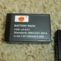 Батерия DSTE LP-E17 за Canon - 2бр, снимка 2 - Батерии, зарядни - 32709208