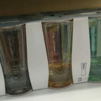 Чашки Шотчета-6 бр: безцветни и цветни-6лв;10лв, снимка 2 - Чаши - 28685954