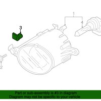 Държач, допълнителен фар VW,AUDI, снимка 1 - Части - 43210805