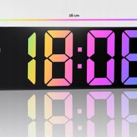 Часовник с LED RGB подсветка, С функция будилник, снимка 1 - Други - 43723271