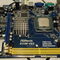 Продавам дънна платка ASRock G31M-VS2 Сокет 775, снимка 3 - Дънни платки - 43868760