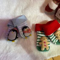 Бебешки коледни чорапки , снимка 5 - Бодита за бебе - 43183315