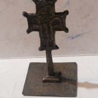стар бронзов кръст , снимка 1 - Антикварни и старинни предмети - 43145485