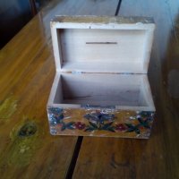 Стара дървена касичка #2, снимка 3 - Антикварни и старинни предмети - 27400234