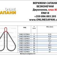 Верижен сапан двуклонов безконечен, снимка 1 - Други машини и части - 26838718