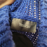 турскосиньо пуловер,мек и пухкав( М ), снимка 4 - Блузи с дълъг ръкав и пуловери - 44894196