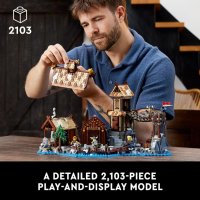 НОВО LEGO Ideas - Viking village 21343, снимка 4 - Конструктори - 43413330