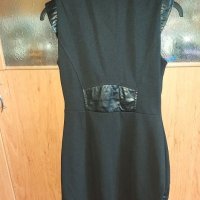  дамска рокля на Lucy в черен цвят с кожа, снимка 3 - Рокли - 27372680