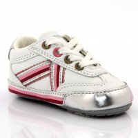 Бебешки обувки GEOX, бели с розово, снимка 2 - Бебешки обувки - 27349887