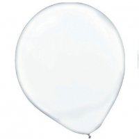 Прозрачен безцветен балон 13 см PVC обикновен латекс латексов за хелий и газ, снимка 1 - Други - 33325792