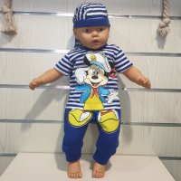 Ново бебешко моряшко комплектче Мики Маус от 3-24 месеца, снимка 4 - Комплекти за бебе - 28610644