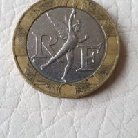 Монета От 10 Френски Франка От 1990г., снимка 2 - Нумизматика и бонистика - 28194123