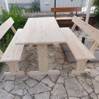 Дървени маси и пейки - Комплекти в НАЛИЧНОСТ , снимка 4 - Маси - 32344173
