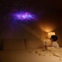Нови Детска нощна лампа звездно небе проектор 360 настройка, модел ULT Galaxy Star Project Астронавт, снимка 11 - Други - 43376679