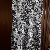 Дамска рокля без ръкав бяло и черно, снимка 3 - Рокли - 29072488