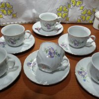 Стар български порцелан чаши за чай , снимка 1 - Антикварни и старинни предмети - 43899619