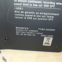 sony tcm-200dv cassette corder-germany 1407211056, снимка 18 - Радиокасетофони, транзистори - 33515059