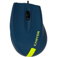 Мишка USB Оптична CANYON CNE-CMS11BY 1000DPI 3btns Морско синьо и лайм Ергономичен дизайн, снимка 1 - Клавиатури и мишки - 36641313