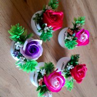 Сапунени рози, снимка 11 - Изкуствени цветя - 38183779