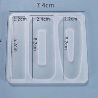 3 различни фиби Фиба силиконов молд форма калъп за смола направа на фибички, снимка 1 - Форми - 37954560