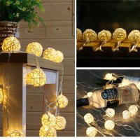 Коледни лампички декорация – крушки с батерии , снимка 5 - Декорация за дома - 43365445