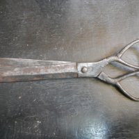 голяма кована абаджийска ножица с маркировки, снимка 1 - Антикварни и старинни предмети - 38768930