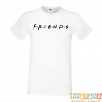 Мъжка тениска Приятели Friends Logo, снимка 2 - Тениски - 33134788