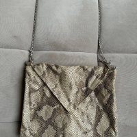 Дамска чанта естествена змийска кожа, снимка 3 - Чанти - 43919119