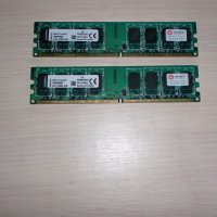 119.Ram DDR2 667 MHz PC2-5300,2GB.Kingston.НОВ Кит 2 Броя, снимка 1 - RAM памет - 36658986