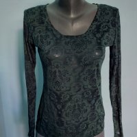 Еластична прозрачна блуза / 3 броя, различни цветове и модели , снимка 13 - Блузи с дълъг ръкав и пуловери - 36829885