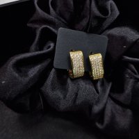 Луксозни обеци 24к златно покритие , снимка 1 - Обеци - 43832514