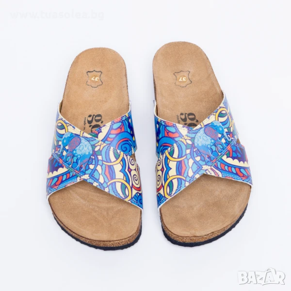 🥁 Намаление - Летни ортопедични чехли с велурена стелка | Марка Tuasolea, снимка 1