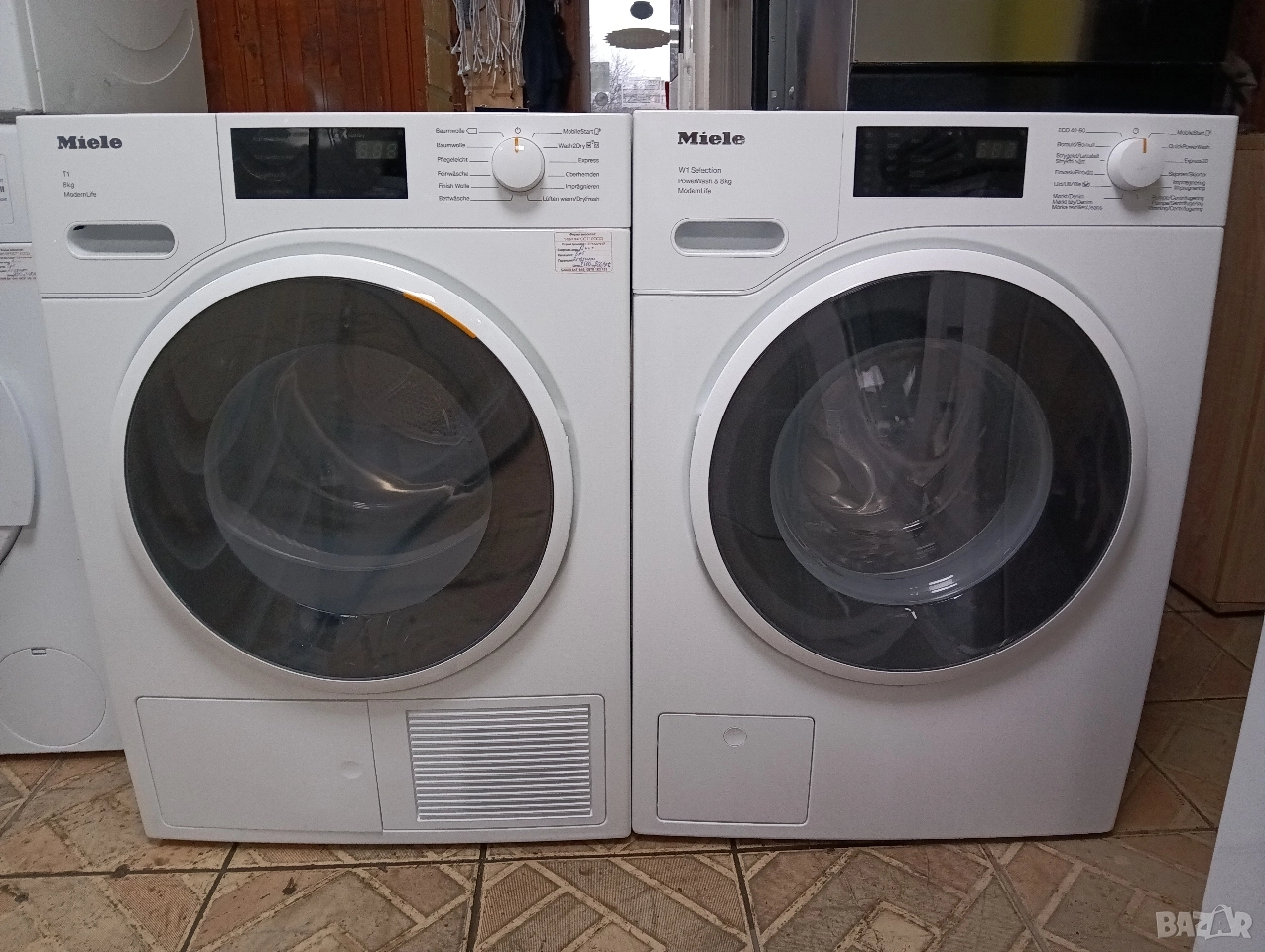 Комплект пералня и сушилня с термопомпа Миеле Miele Modern Life Т1 и W1 Made in Germany Гаранция!, снимка 1