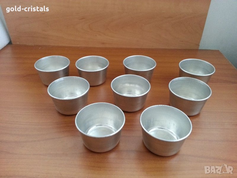 Стари алуминиеви чашки форми купички , снимка 1