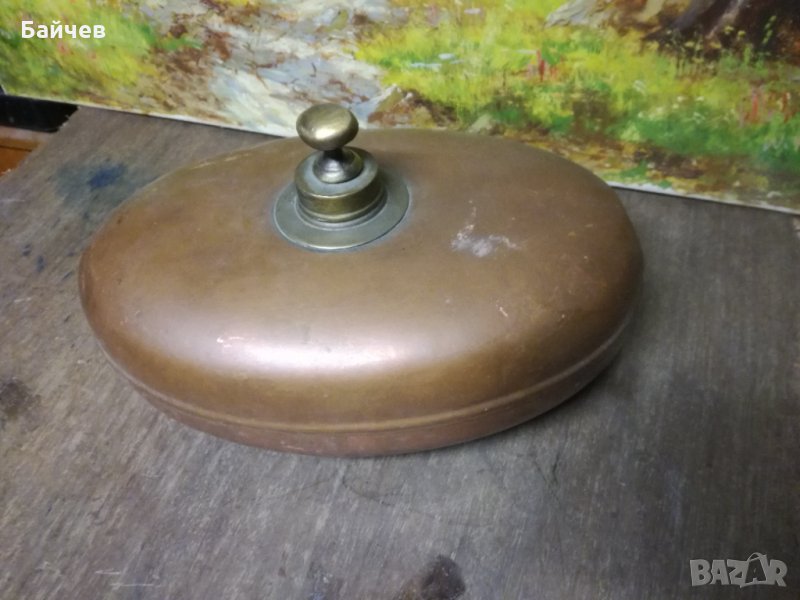 Rein kupfer spezial немска армия охладител маркиран старинен, снимка 1