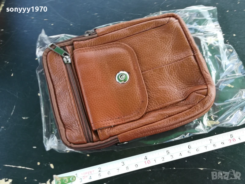 КАФЯВА ЧАНТА-КОЖЕНА 1907251838, снимка 1