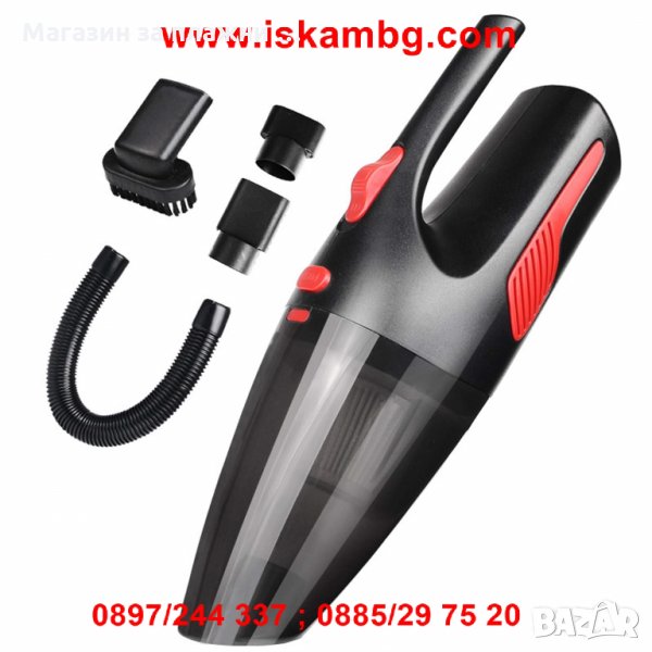 Безжична прахосмукачка за кола с акумулаторна батерия - КОД 2162, снимка 1
