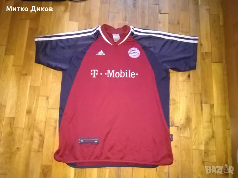 Байерн Мюнхен винтидж 2002г футболна тениска маркова на адидас №13 М.Балак размер 176см-М, снимка 1