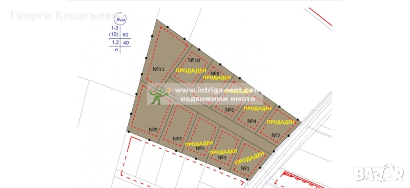 №1181 Голям парцел в регулация-778м2, с канализация и водопровод | квартал Младежки хълм, Хасково., снимка 1