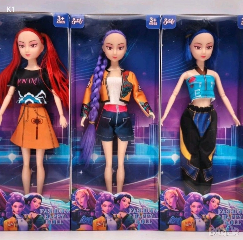 Музикални кукли K-Pop demon hunters 30см, Кей Поп кукла Руми/Мира/Зоуи, снимка 1