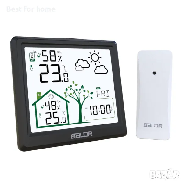 Bluetooth и Wifi  метеорологична станция  с външен сензор LEVIPE, снимка 1