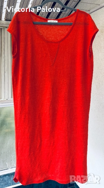 Скъпа ленена рокля SANDRO PARIS, снимка 1