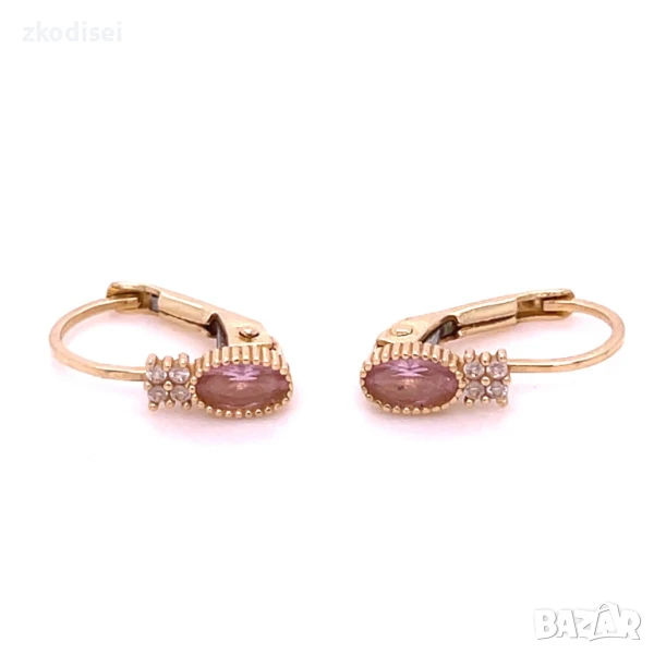 Златни детски обеци 1,47гр. 14кр. проба:585 модел:32579-1, снимка 1