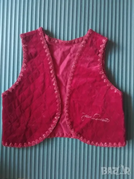 Оригинален кадифен елек за момиче  за 125 см. ръст. , снимка 1