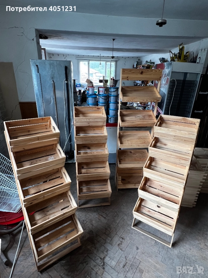 Дървени стилажи , снимка 1
