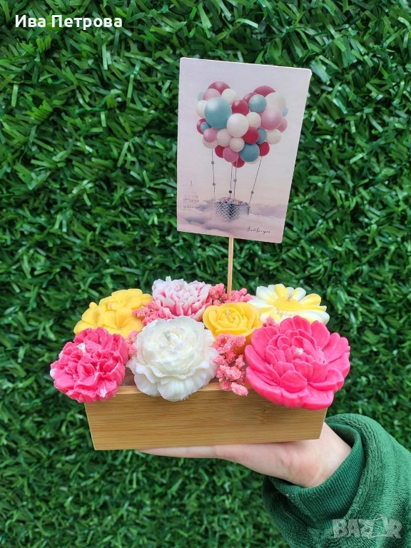 Свещ букет, снимка 1