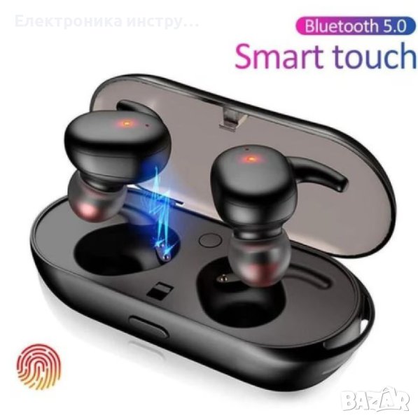 Безжични слушалки, Y30, Bluetooth 5, черни, снимка 1