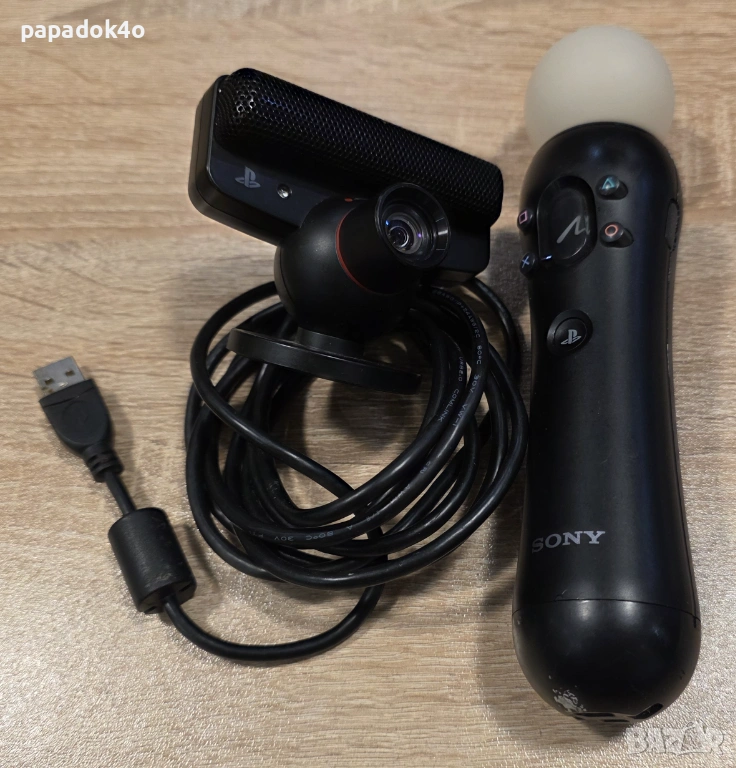 Sony PlayStation 3 Eye Camera + Motion PS3 Motion / Navigation Controller, снимка 1